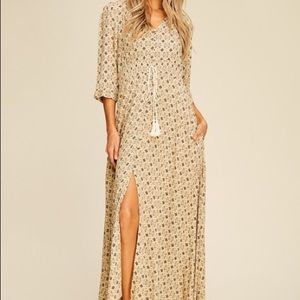 Geometric print Maxi Dress